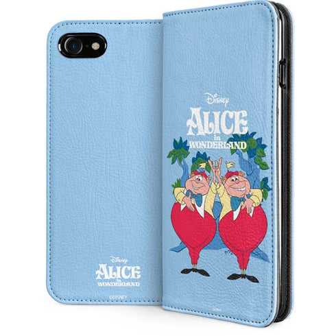 Disney Alice in Wonderland Tweedle Dee and Tweedle Dum iPhone SE (2nd & 3rd Gen) Folio Case
