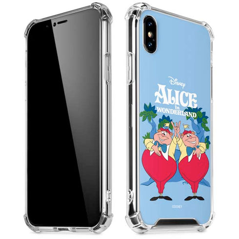 Disney Alice in Wonderland Tweedle Dee and Tweedle Dum iPhone X/XS Clear Case