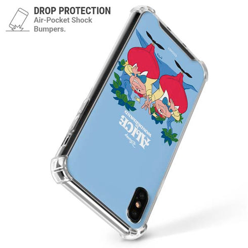 Disney Alice in Wonderland Tweedle Dee and Tweedle Dum iPhone X/XS Clear Case