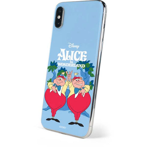 Disney Alice in Wonderland Tweedle Dee and Tweedle Dum iPhone XS Skin