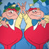 Disney Alice in Wonderland Tweedle Dee and Tweedle Dum Apple MacBook Pro 15-inch Skin