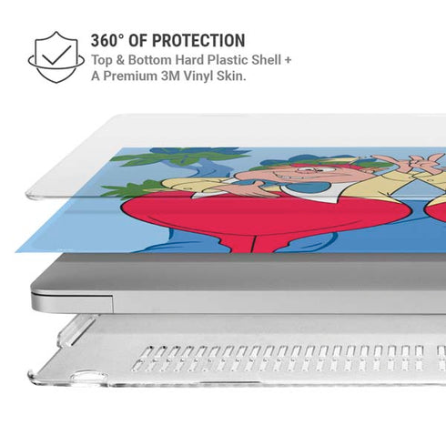 Disney Alice in Wonderland Tweedle Dee and Tweedle Dum MacBook Pro 15in (2016-19) Case plus Skin