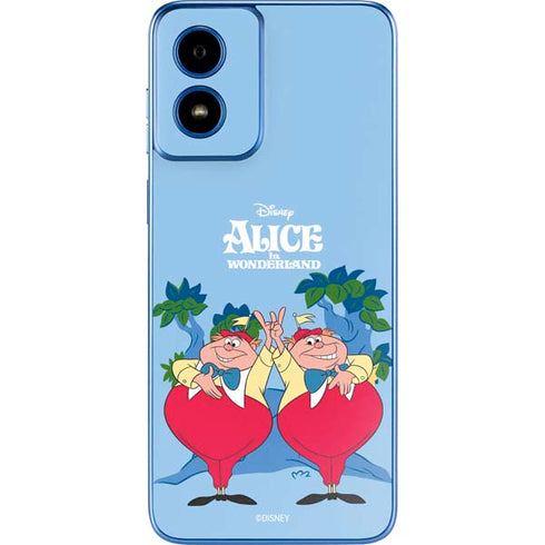 Disney Alice in Wonderland Tweedle Dee and Tweedle Dum Moto G Play 4G (2024) Skin