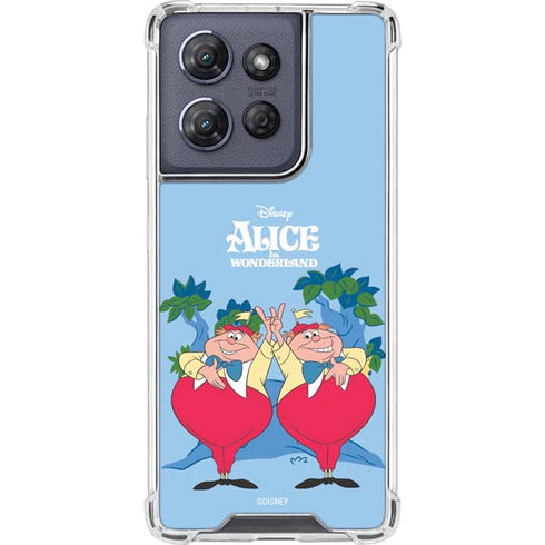 Disney Alice in Wonderland Tweedle Dee and Tweedle Dum Moto G Power 5G (2025) Clear Case
