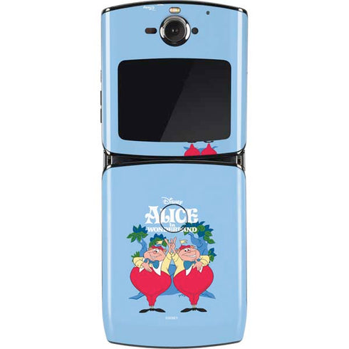 Disney Alice in Wonderland Tweedle Dee and Tweedle Dum Motorola RAZR Skin