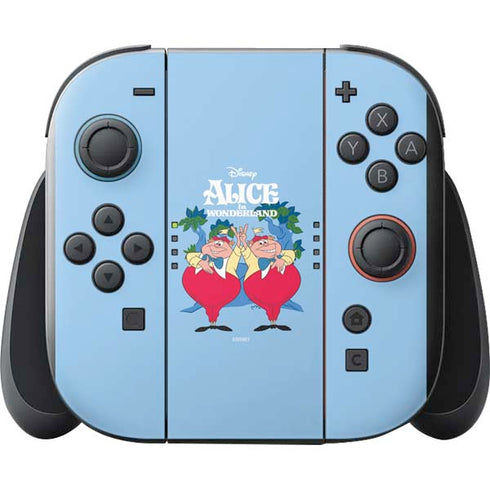 Disney Alice in Wonderland Tweedle Dee and Tweedle Dum Nintendo Switch 2 (2025) with Joy-Con Skin