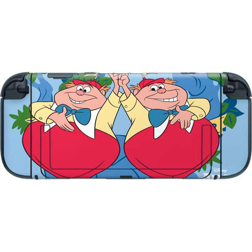 Disney Alice in Wonderland Tweedle Dee and Tweedle Dum Nintendo Switch 2 (2025) with Joy-Con Skin