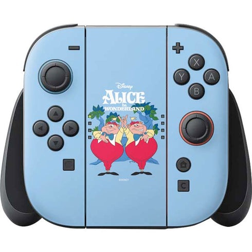 Disney Alice in Wonderland Tweedle Dee and Tweedle Dum Nintendo Switch 2 (2025) Joy-Con Controller Skin