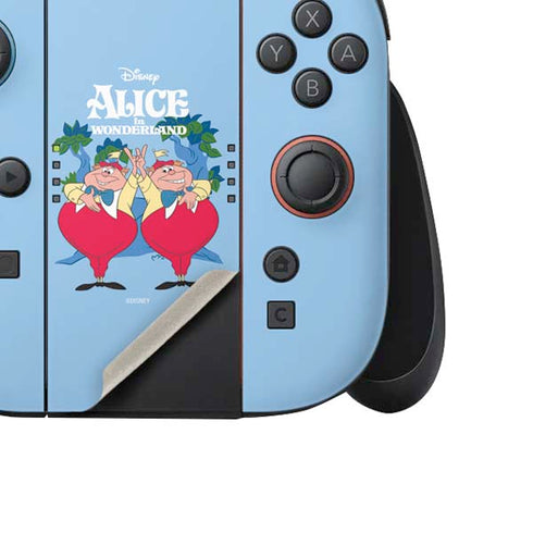 Disney Alice in Wonderland Tweedle Dee and Tweedle Dum Nintendo Switch 2 (2025) Joy-Con Controller Skin