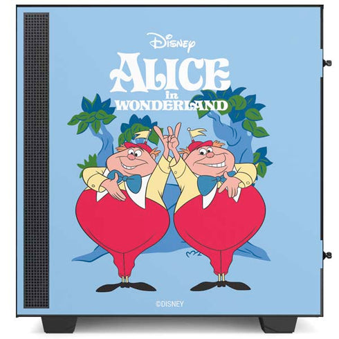 Disney Alice in Wonderland Tweedle Dee and Tweedle Dum NZXT H510 Compact ATX Mid-Tower Case Skin