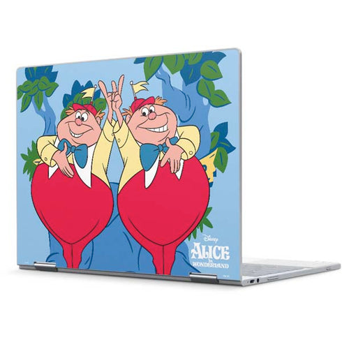 Disney Alice in Wonderland Tweedle Dee and Tweedle Dum Pixelbook Skin