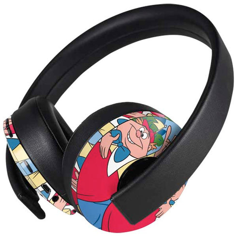 Disney Alice in Wonderland Tweedle Dee and Tweedle Dum PlayStation 4 Gold Wireless Headset Skin