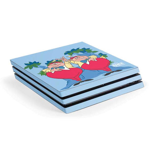 Disney Alice in Wonderland Tweedle Dee and Tweedle Dum PS4 Pro Console Skin