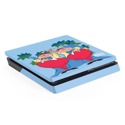 Disney Alice in Wonderland Tweedle Dee and Tweedle Dum PS4 Slim Skin