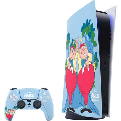 Disney Alice in Wonderland Tweedle Dee and Tweedle Dum PlayStation PS5 Skins