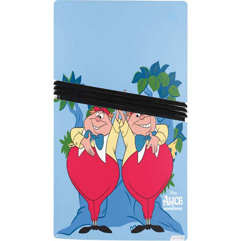 Disney Alice in Wonderland Tweedle Dee and Tweedle Dum PS5 Pro Console Skin