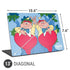 Disney Alice in Wonderland Tweedle Dee and Tweedle Dum Universal Laptop 13in (10.6 x 7.6in) Skin