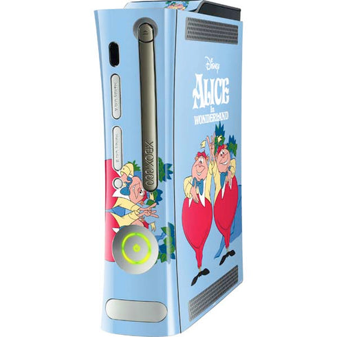 Disney Alice in Wonderland Tweedle Dee and Tweedle Dum Xbox 360 (Includes HDD) Skin