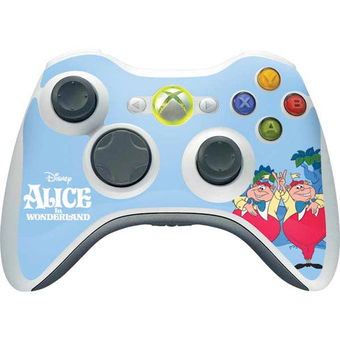 Disney Alice in Wonderland Tweedle Dee and Tweedle Dum Xbox 360 Wireless Controller Skin
