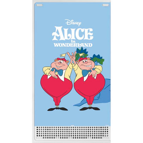 Disney Alice in Wonderland Tweedle Dee and Tweedle Dum Xbox Series S Console Skin