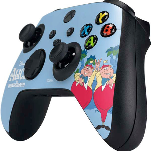 Disney Alice in Wonderland Tweedle Dee and Tweedle Dum Xbox Series X Controller Skin