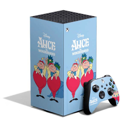 Disney Alice in Wonderland Tweedle Dee and Tweedle Dum XBox Series X Digital Edition Bundle Skin