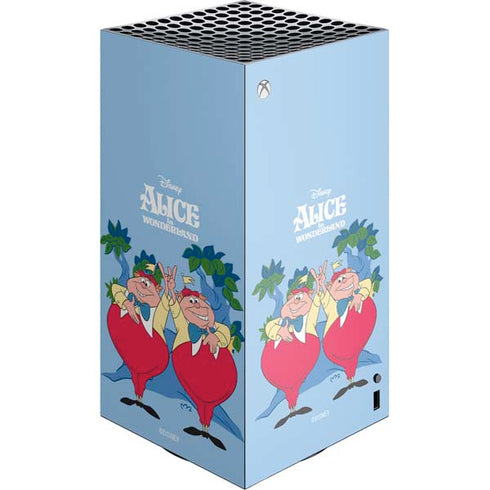 Disney Alice in Wonderland Tweedle Dee and Tweedle Dum XBox Series X Digital Edition Console Skin