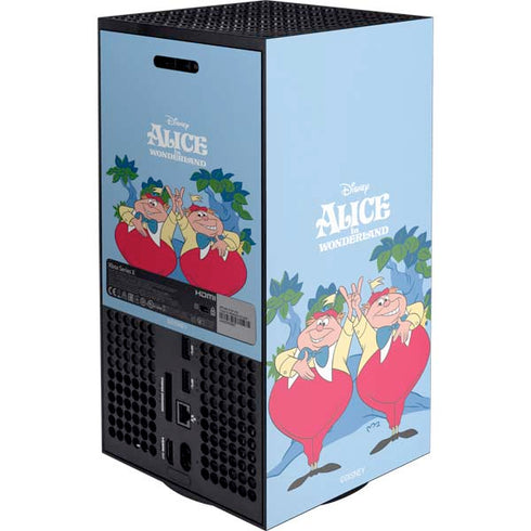 Disney Alice in Wonderland Tweedle Dee and Tweedle Dum XBox Series X Digital Edition Console Skin