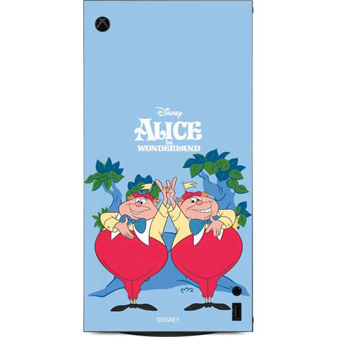 Disney Alice in Wonderland Tweedle Dee and Tweedle Dum XBox Series X Digital Edition Console Skin