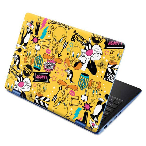 Looney Tunes Tweety and Sylvester Patches Aspire R11 11.6in Skin
