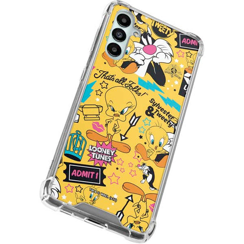 Looney Tunes Tweety and Sylvester Patches Gabb Phone 4 Clear Case