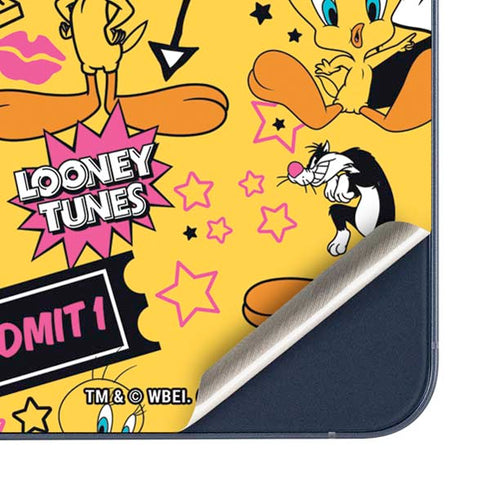Looney Tunes Tweety and Sylvester Patches Galaxy A35 5G Skin