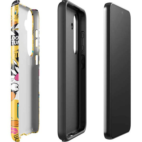 Looney Tunes Tweety and Sylvester Patches Galaxy S25 Impact Case