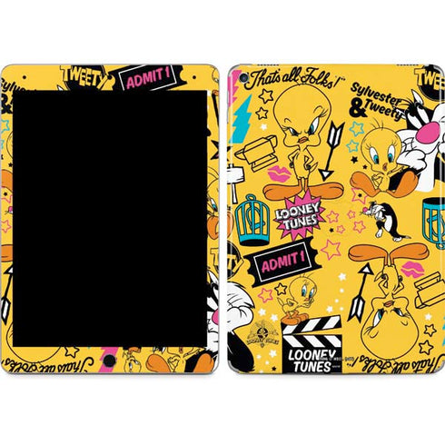 Looney Tunes Tweety and Sylvester Patches iPad Skins