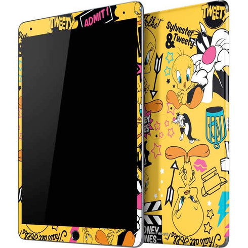 Looney Tunes Tweety and Sylvester Patches iPad Skins