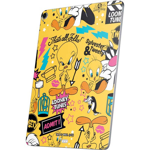 Looney Tunes Tweety and Sylvester Patches Apple iPad Air Skin