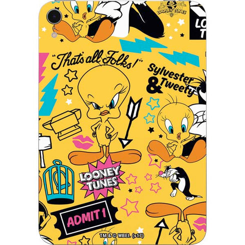 Looney Tunes Tweety and Sylvester Patches Apple iPad Mini Skin