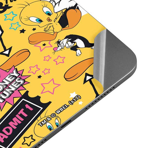 Looney Tunes Tweety and Sylvester Patches Apple iPad Mini Skin