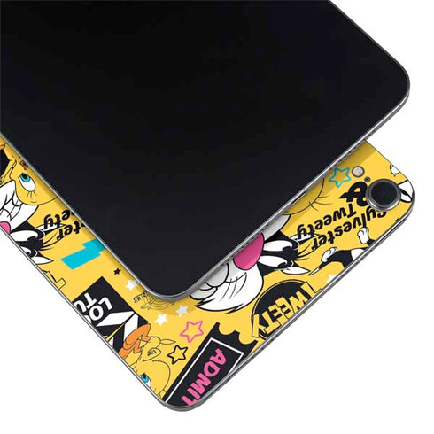 Looney Tunes Tweety and Sylvester Patches Apple iPad Mini Skin