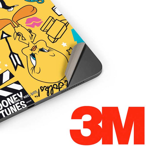 Looney Tunes Tweety and Sylvester Patches Apple iPad Pro Skin