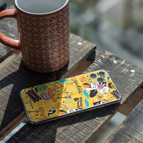 Looney Tunes Tweety and Sylvester Patches iPhone 11 Pro Max Skin