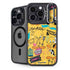 Looney Tunes Tweety and Sylvester Patches iPhone 14 Pro Max Kickstand Case
