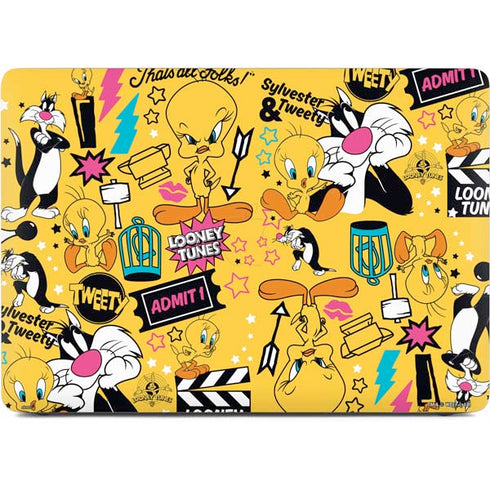 Looney Tunes Tweety and Sylvester Patches Apple MacBook Air Skin