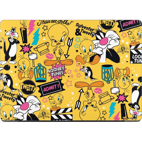 Looney Tunes Tweety and Sylvester Patches Apple MacBook Pro 14-inch Skin