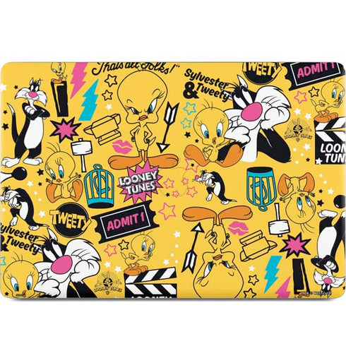 Looney Tunes Tweety and Sylvester Patches MacBook Skins