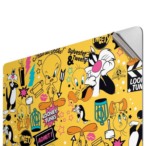 Looney Tunes Tweety and Sylvester Patches Apple MacBook Pro 16-inch Skin