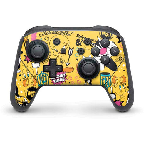 Looney Tunes Tweety and Sylvester Patches Nintendo Skins
