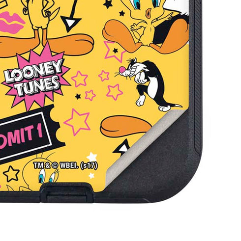 Looney Tunes Tweety and Sylvester Patches Otterbox Defender iPhone Skin