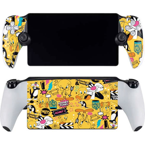 Looney Tunes Tweety and Sylvester Patches PlayStation PS5 Skins