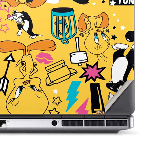 Looney Tunes Tweety and Sylvester Patches Dell Precision Skin